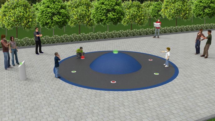 Mock-up of an i-UFO game.